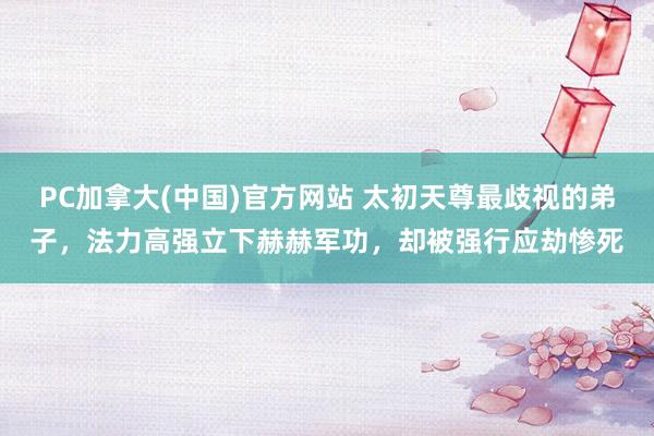 PC加拿大(中国)官方网站 太初天尊最歧视的弟子，法力高强立下赫赫军功，却被强行应劫惨死