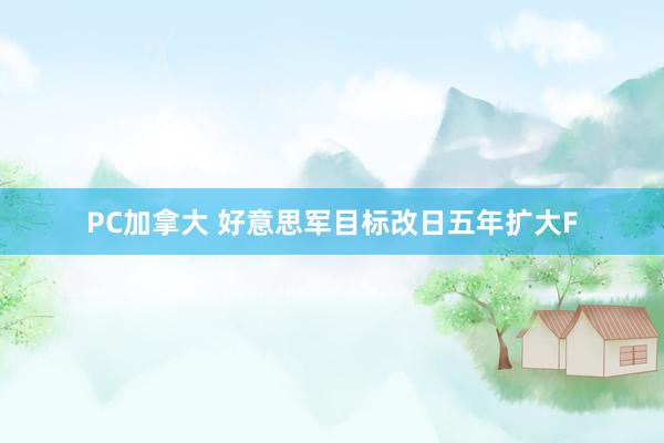 PC加拿大 好意思军目标改日五年扩大F